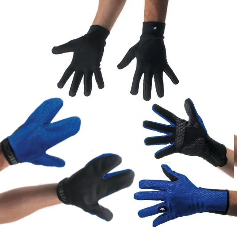 Assos Winter Glove System Set of 3 Gloves in Blue size XL
